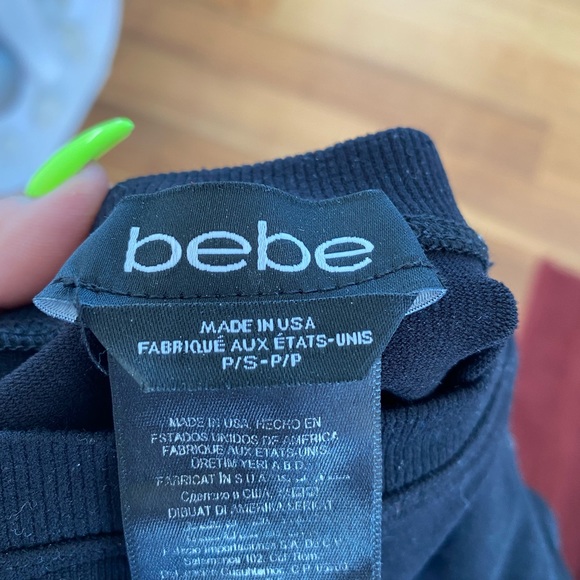 Bebe women black crop top- size small - Picture 2 of 2